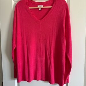 Croft & Barrow Crewneck Sweater in Hot Pink